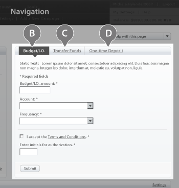 miva funding wireframe